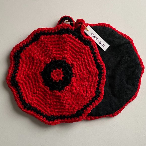 Round Pot Holders, Crochet Gift Under 15, Crochet Small Placemats - Picture 10 of 12